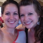 Jaimie (R) with her good friend Katie (L)